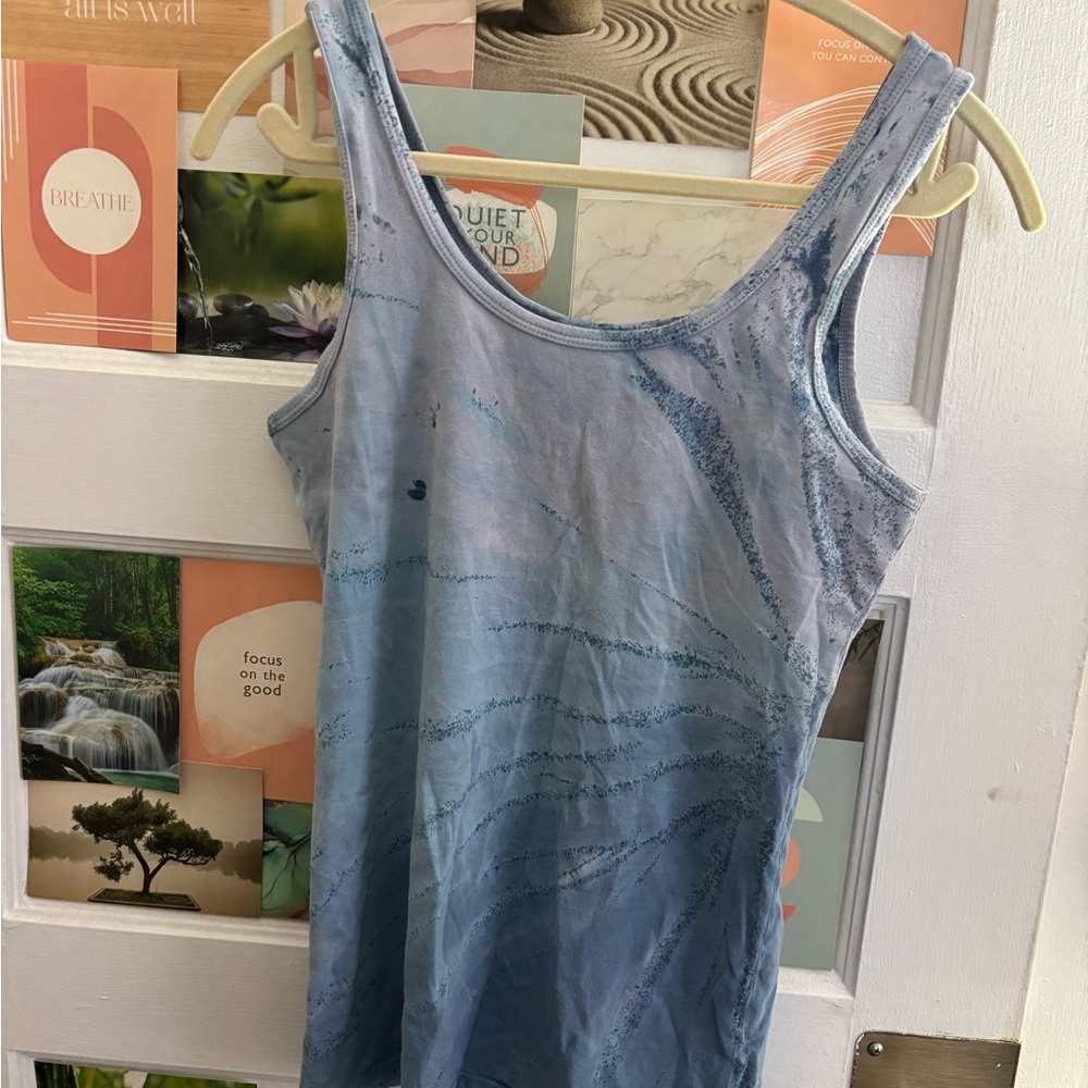 Hard Tail Blue Tie-Dye Top